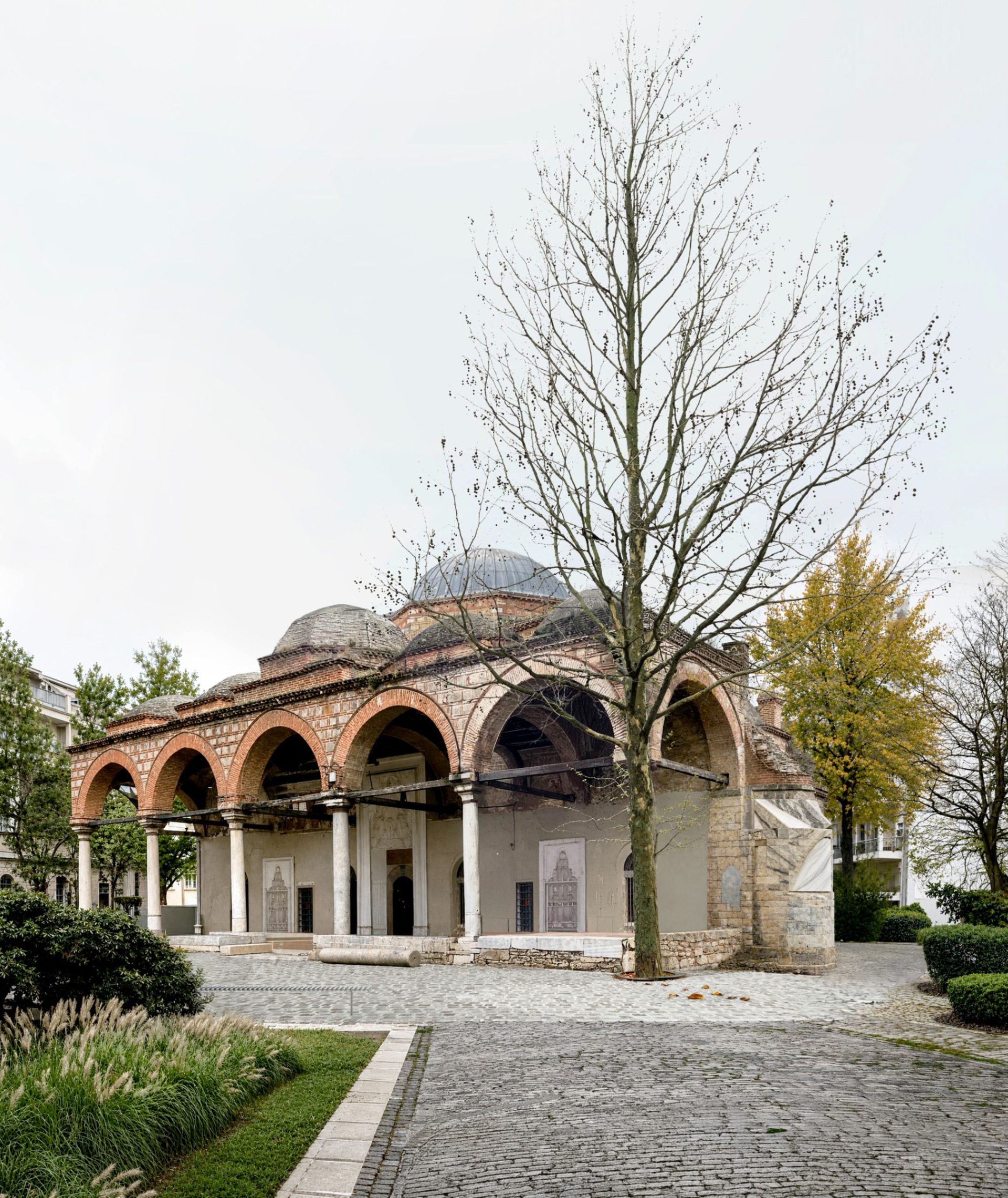 Alatza Imaret with landscaped stone paving in the Armosi masterplan