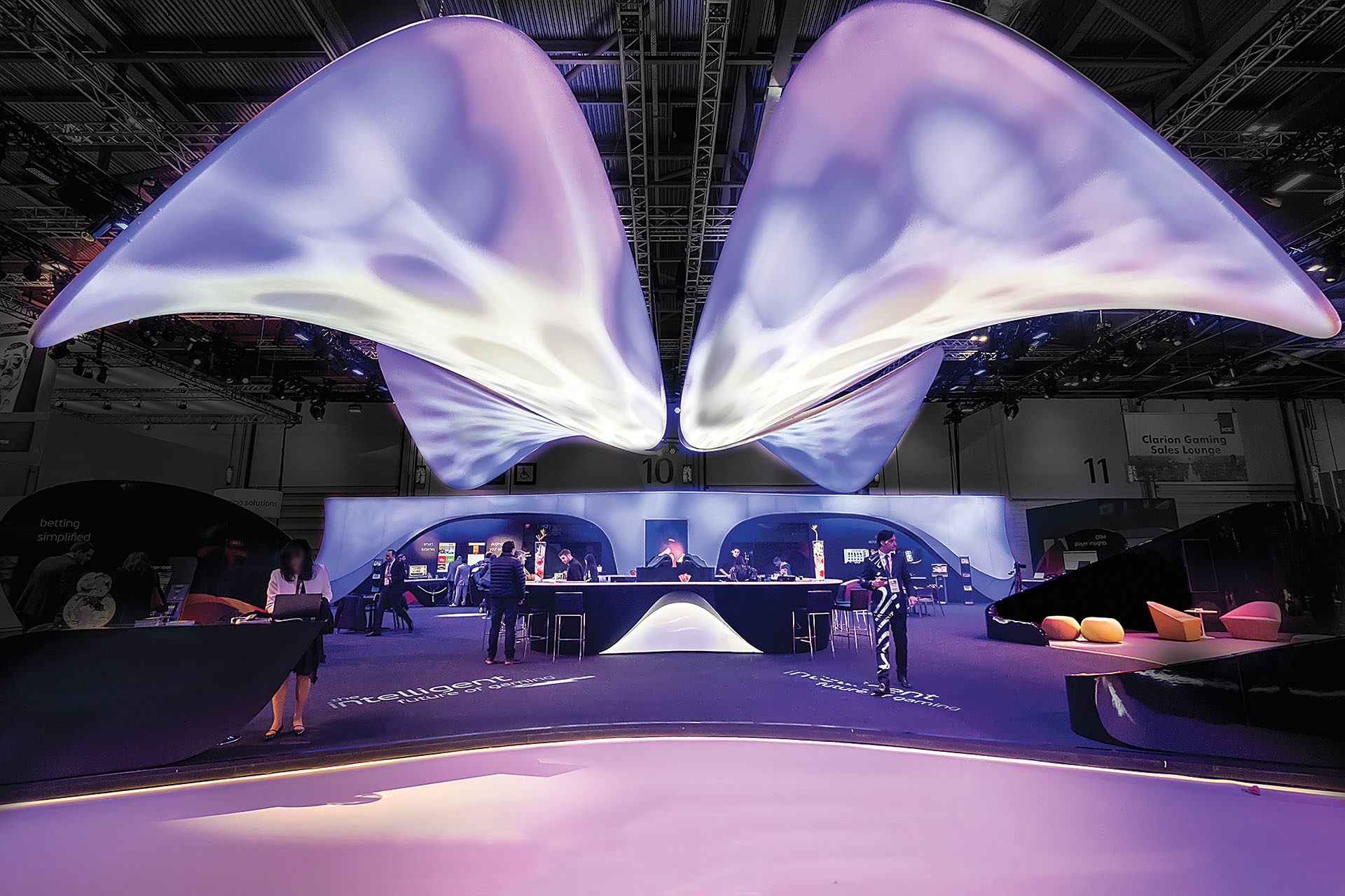 Illuminated canopy installation in London by Lianou Chalvatzis Architects